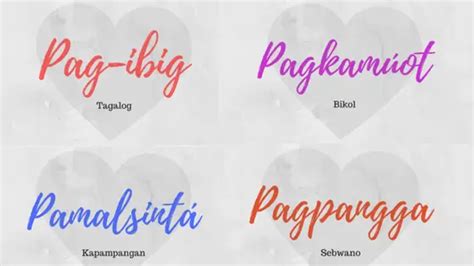 16 Beautiful Words For “Love” From Different Philippine Languages.
